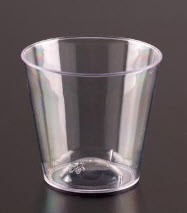 PLASTIC SHOT GLASS 401-CL 1 OZ CLEAR 2500/CS