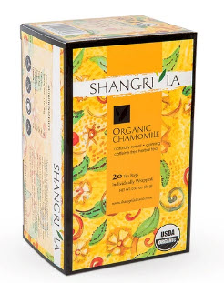 TEA BAG 7107 SHANGRI LA ORGANIC CHAMOMILE 20/BOX 6 BOX/CS